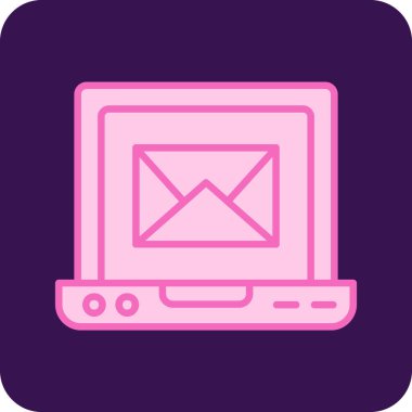 Bilgisayar. Web simgesi basit illüstrasyon