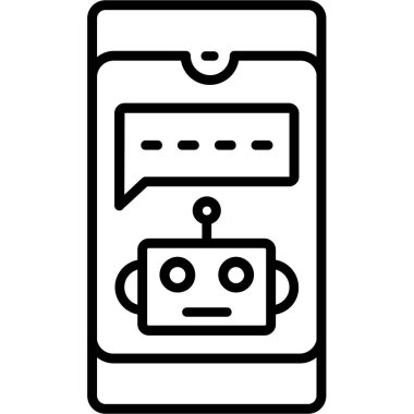 Sohbet mesajı vektör illüstrasyonu