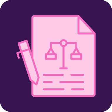 Belge. Web simgesi basit illüstrasyon