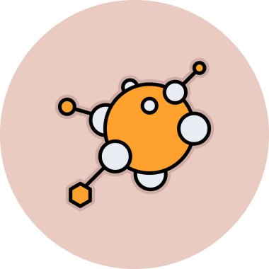 Tatlı bir uzaylı çizgi filminin vektör çizimi