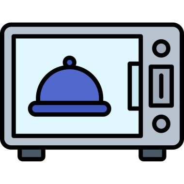 Otelde. Web simgesi basit illüstrasyon