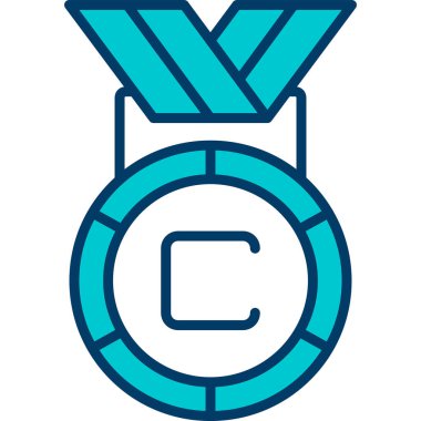 Madalya ikonu, modern vektör illüstrasyon tasarımı