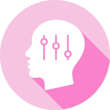 Pembe beyinli kadın kafası.