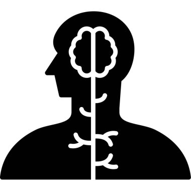 Simgesi olan baş insan, siluet biçimi