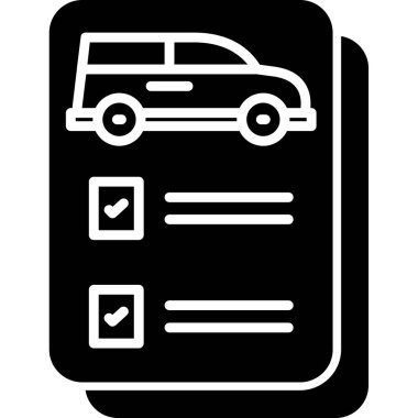 araba simgesi vektör illüstrasyonu