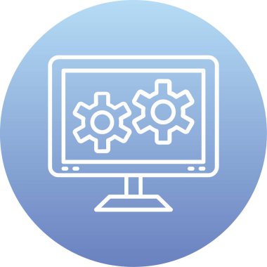 seo modern simgesinin vektör illüstrasyonu