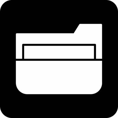 klasör web simgesi, vektör çizim