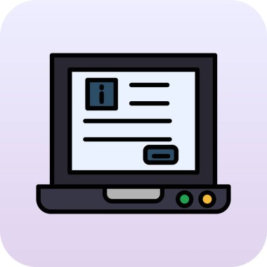 Dizüstü bilgisayarın web simgesi tasarımı