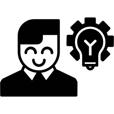 ampul yaratıcı kabartma vektör simgesi