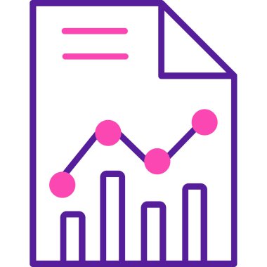 Veri analizi. Web simgesi basit illüstrasyon