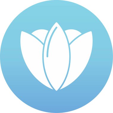 Çiçek simgesinin vektör illüstrasyonu