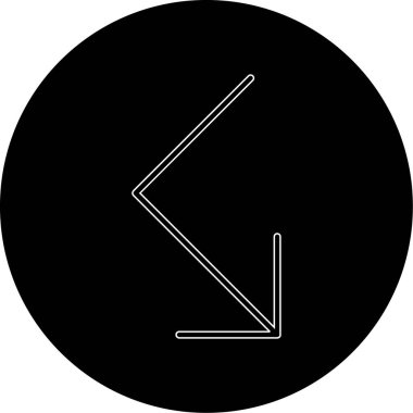 ok simgesinin vektör illüstrasyonu