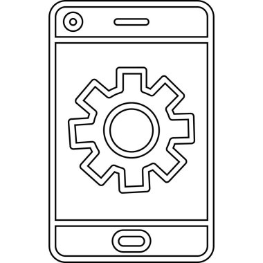 teknoloji ve mobil simge tasarımı