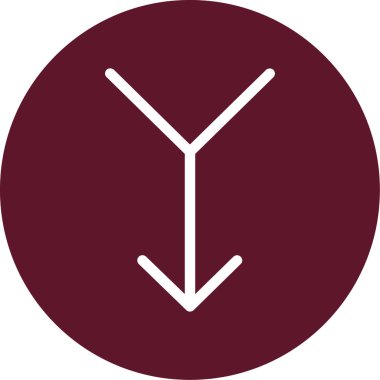 Ok. Web simgesi basit illüstrasyon