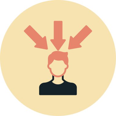 Yuvarlak okları olan adam.