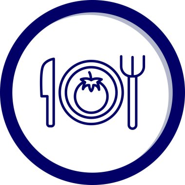 Gıda simgesinin vektör illüstrasyonu