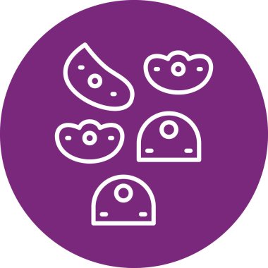 Vektör yiyecek ve sağlık simgesi