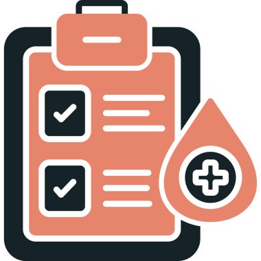 Kan bağışı simgesi, vektör illüstrasyonu basit tasarım