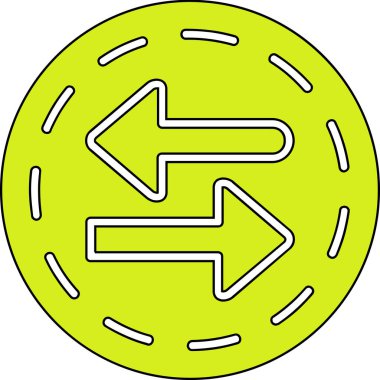 Yol simgesi, vektör illüstrasyonu