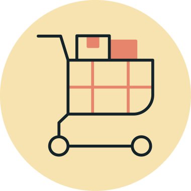 Teslimat. Web simgesi basit illüstrasyon