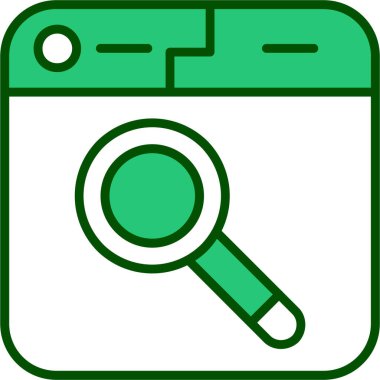 Ara. Web simgesi basit illüstrasyon