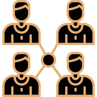 topluluk insan grubu simgesi - özet biçimi