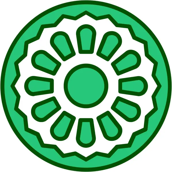 Eşsiz güneş, doğanın vektör simgesi.