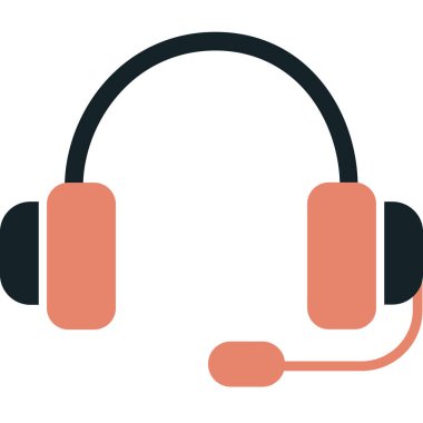 kulaklık simgesi vektör illüstrasyonu