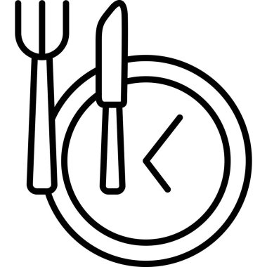 Çatal. Web simgesi basit illüstrasyon