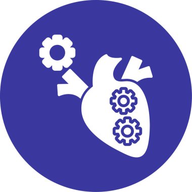 Kalp. Web simgesi basit illüstrasyon