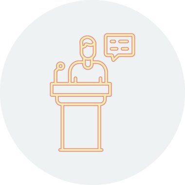 Konuşma baloncuğu simgesinin vektör çizimi