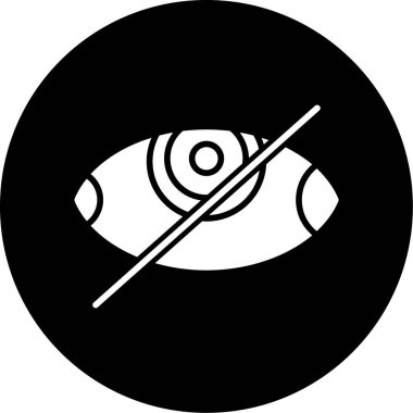 Göz simgesinin vektör illüstrasyonu