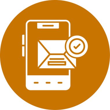 Mobil Posta. Basit illüstrasyon