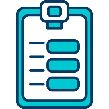 Kontrol listesi simgesi vektör illüstrasyonu