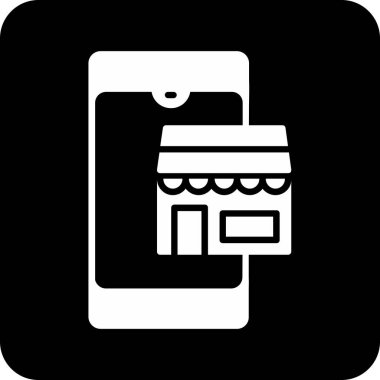 Taşınabilir alışveriş için vektör simgesi