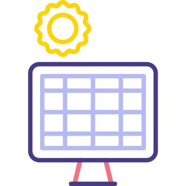 Takvim. Web simgesi basit illüstrasyon