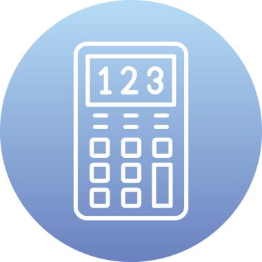 hesap makinesi simgesi vektör illüstrasyonu