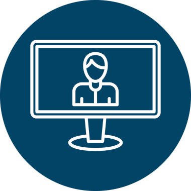 Bir insan simgesinin vektör illüstrasyonu