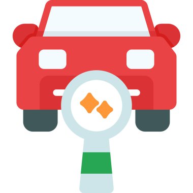 araba sigortası renkli vektör simgesi