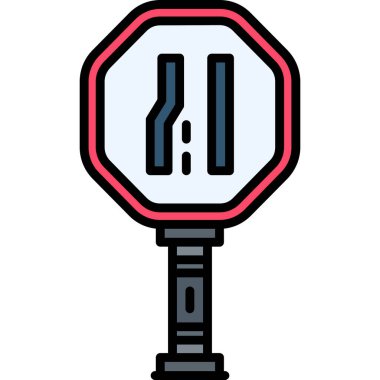 Otomobil anahtarı rengi dış hat vektörü