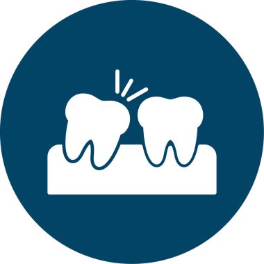 diş simgesi vektör illüstrasyonu