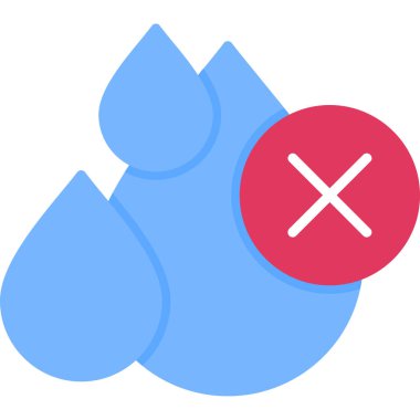 su damlası ağ simgesi, basit vektör illüstrasyonu