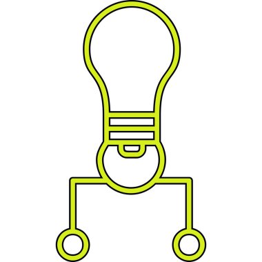 ampul simgesi vektör illüstrasyonu
