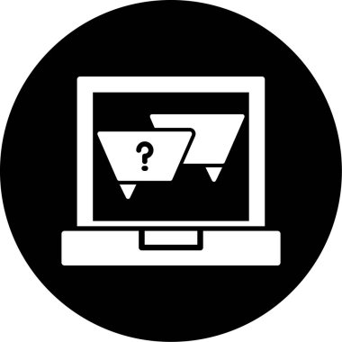 Alışveriş arabalı bilgisayar simgesi, vektör illüstrasyonu