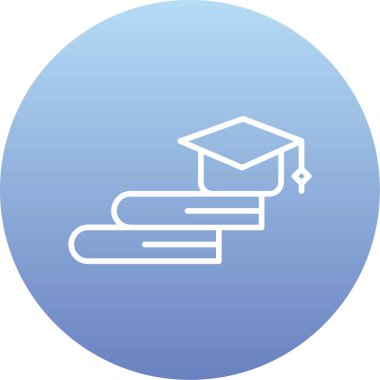 Mezuniyet kap simge vektör çizim