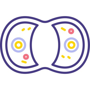 Göz simgesi vektörü. özet çizimi