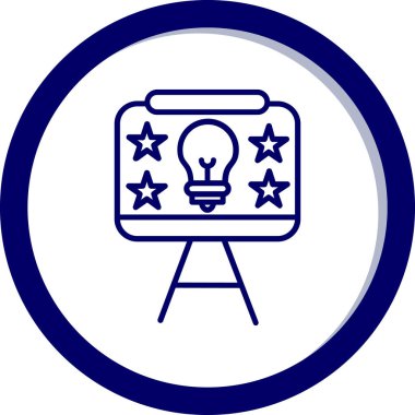 Ampul. Web simgesi basit tasarım