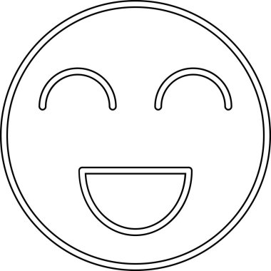 yüz simgesi, vektör illüstrasyonu