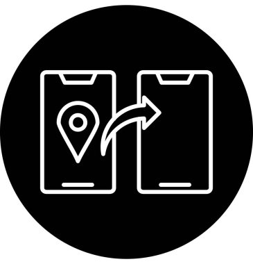 konum simgesi vektör illüstrasyonu