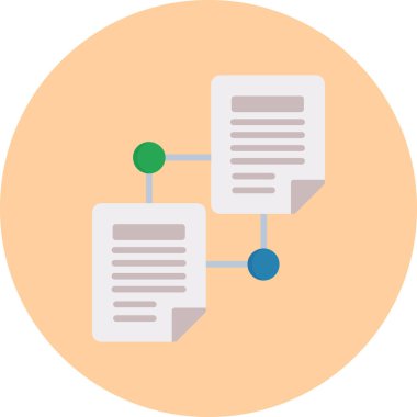 Veri paylaşımı vektör simgesi